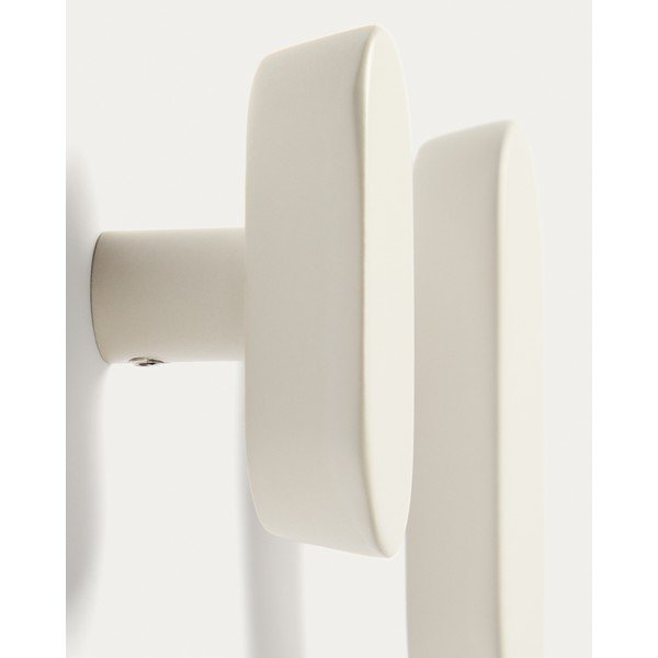 Kremno beli stenski obešalniki v kompletu 2 ks iz masivne bukve Arely – Kave Home-image-2