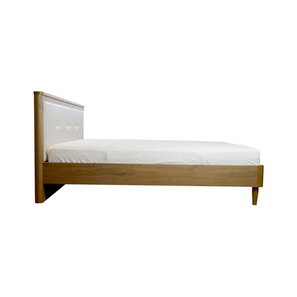 Bela zakonska postelja Mazzini Beds Scandi, 140 x 200 cm-image-2