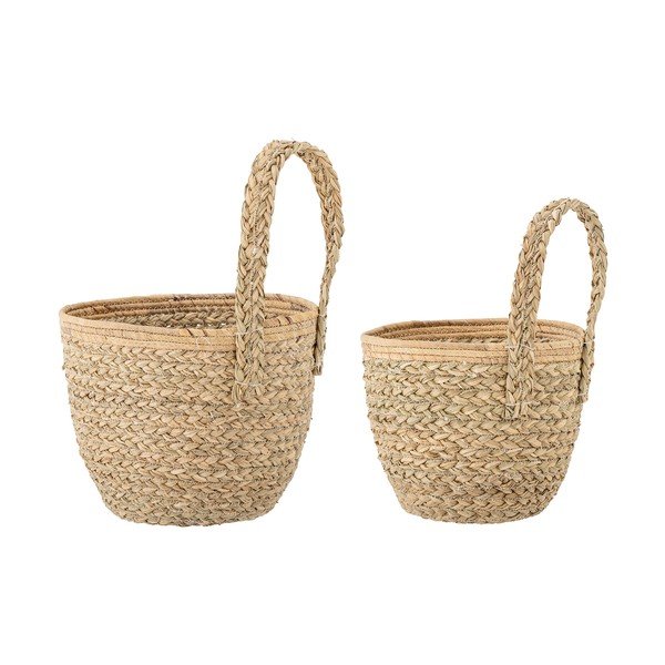Košare v kompletu 2 ks iz morske trave ø 26x41 cm Amia – Bloomingville