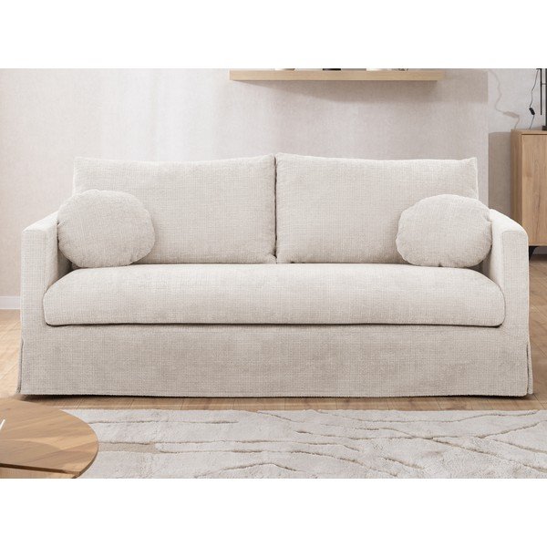 Kremno bela sedežna garnitura 195 cm Paphos – Ropez-image-3