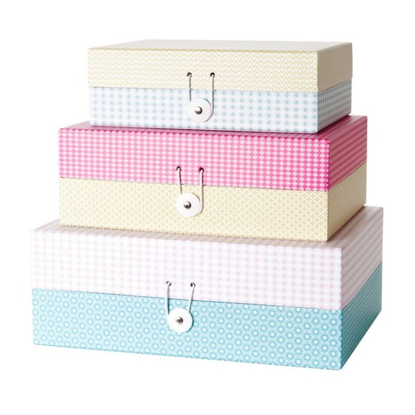 Komplet 3 škatlic Grid Colour-image-1