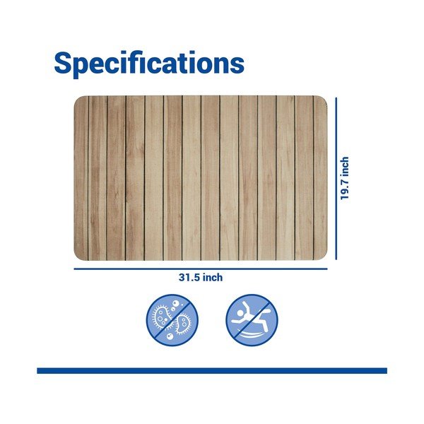 Kopalniška preproga iz diatomejske zemlje v naravni barvi 50x80 cm Lepiana – Wenko-image-3