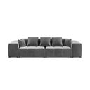 Siv žametni kavč 320 cm Rome Velvet - Cosmopolitan Design 