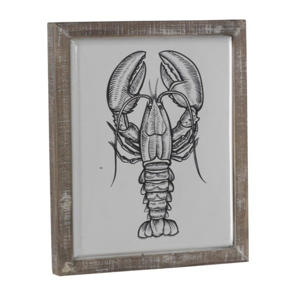 Dekorativni znak v lesenem okvirju Geese Lobster