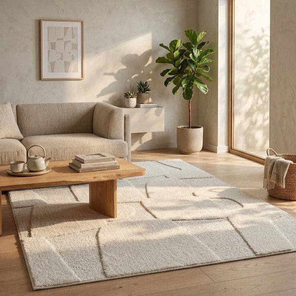 Kremno bela preproga 120x170 cm Cairo – ESTE-image-2