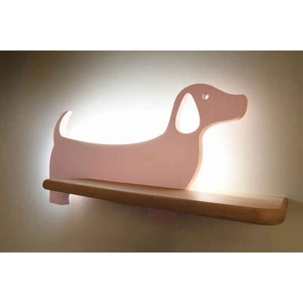 Rožnata otroška svetilka Dog – Candellux Lighting-image-1