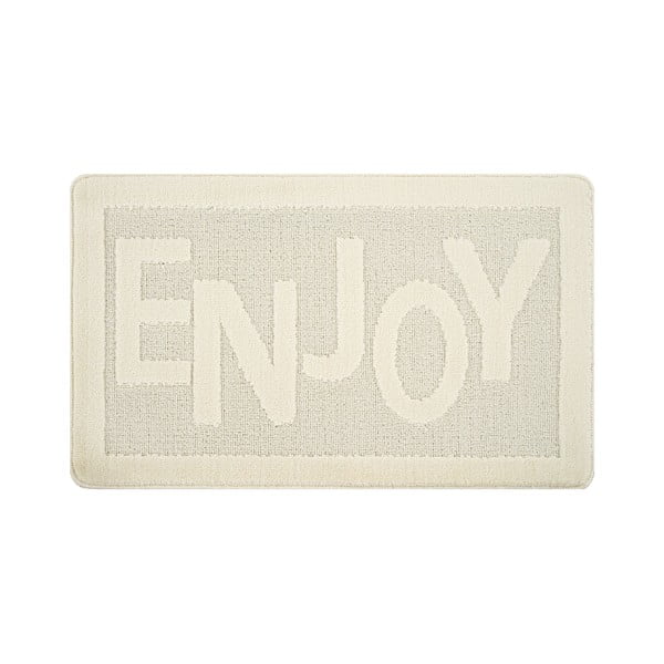 Kremno bela kopalniška preproga 60x100 cm Enjoy – Foutastic