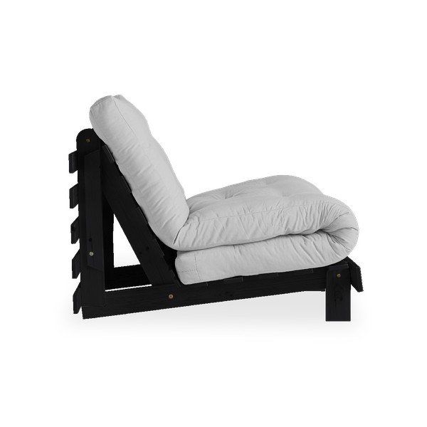 Raztegljiv fotelj Karup Design Roots Black/Light Grey-image-3