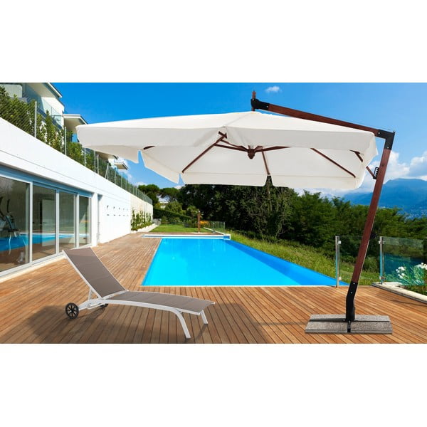 Bel/rjav kovinski vrtni ležalnik Kastri – Tomasucci-image-1