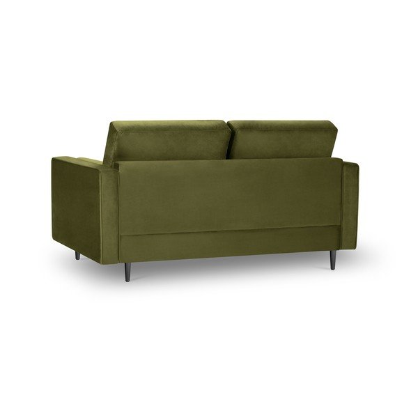 Olivno zelena žametna zofa Milo Casa Santo, 174 cm-image-3