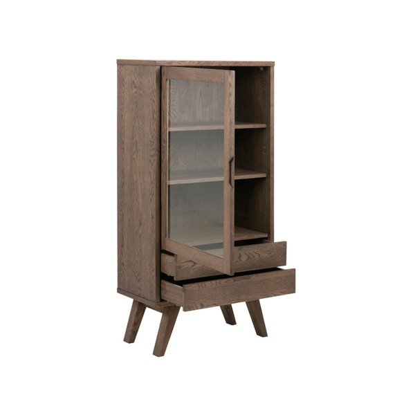 Rjava vitrina 72x145x36 cm – Actona-image-1