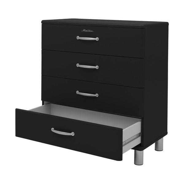 Črna visoka komoda 86x92 cm Malibu - Tenzo-image-3