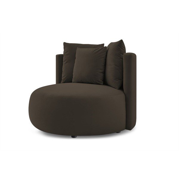 Rjav žameten fotelj Cesar – Bobochic Paris