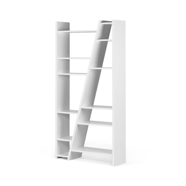 Bela knjižna omara TemaHome Delta-image-3