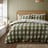 Zelena enojna flanelna posteljnina 135x200 cm Gingham Check – Catherine Lansfield