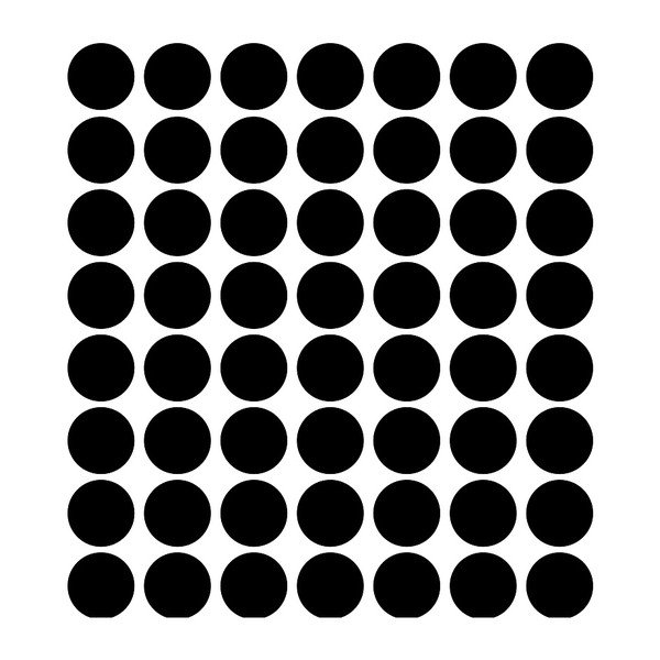 Komplet 50 črnih nalepk Ambiance Circles-image-2