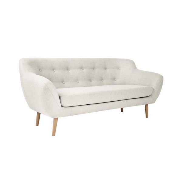 Kremni trisedežni kavč s svetlimi nogami Mazzini Sofas Sicile-image-2