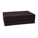 Temno rjava kartonasta škatla za shranjevanje s pokrovom 45x33x15 cm Hako – OYOY Living Design