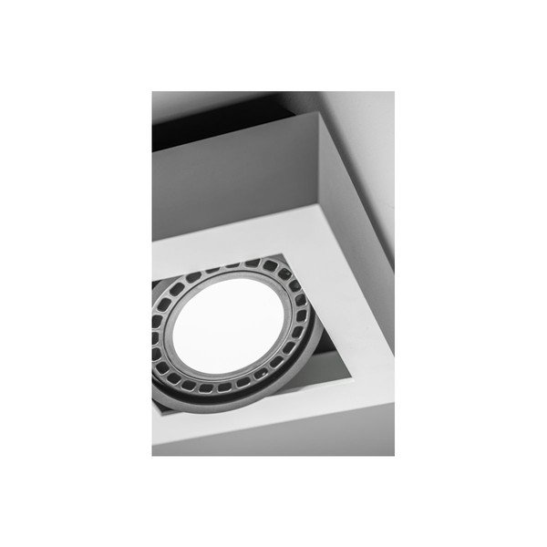 Bela stropna svetilka s kovinskim senčilom 18,5x18,5 cm Loid – GTV-image-1