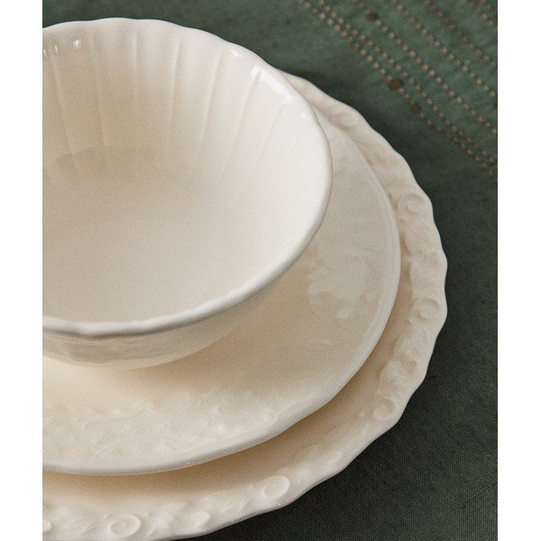 Bež keramičen krožnik ø 28 cm Varla – Kave Home-image-1