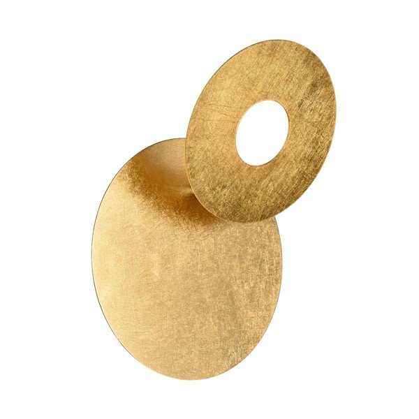 LED stenska svetilka v zlati barvi Leano – Trio