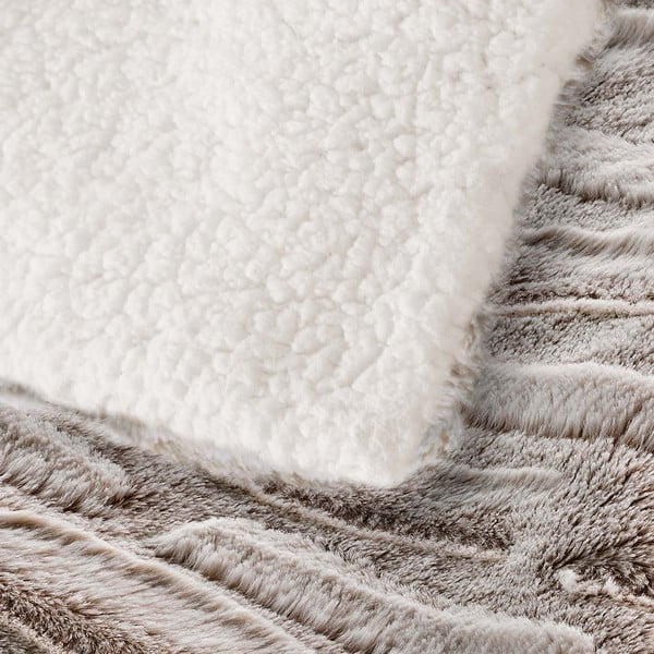 Bež odeja iz mikropliša 180x220 cm Lynx – douceur d'intérieur-image-4