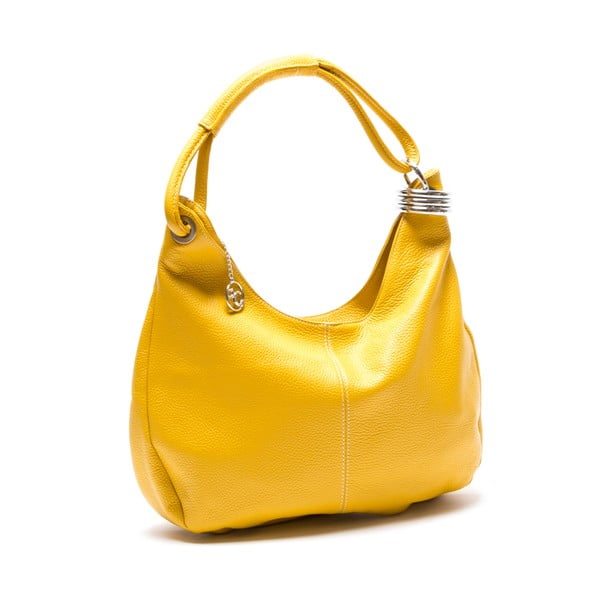 Usnjena torbica Hobo, rumena-image-3