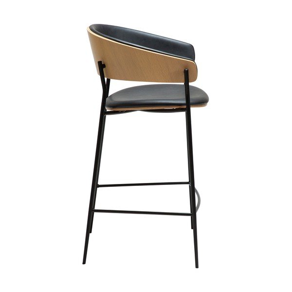 Črn barski stol (višina sedeža 63,5 cm) Crib – DAN-FORM Denmark-image-2