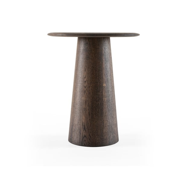 Okrogla stranska mizica iz masivnega hrasta ø 40 cm Mushroom – Gazzda-image-4