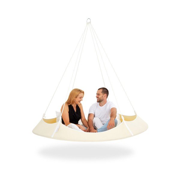 Kremno bela vrtna gugalnica - Hangout Pod-image-2