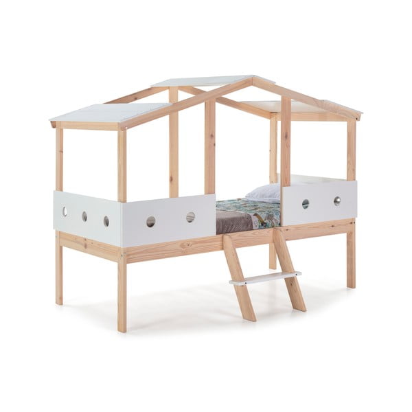 Bela dvignjena otroška postelja Marckeric Compte, 90 x 190 cm-image-2