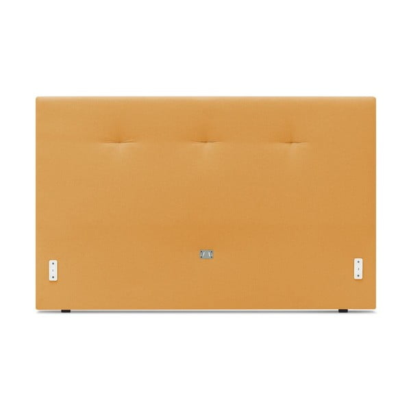 Rumena oblazinjena zakonska postelja z letvenim dnom 160x200 cm Tory - Bobochic Paris-image-3