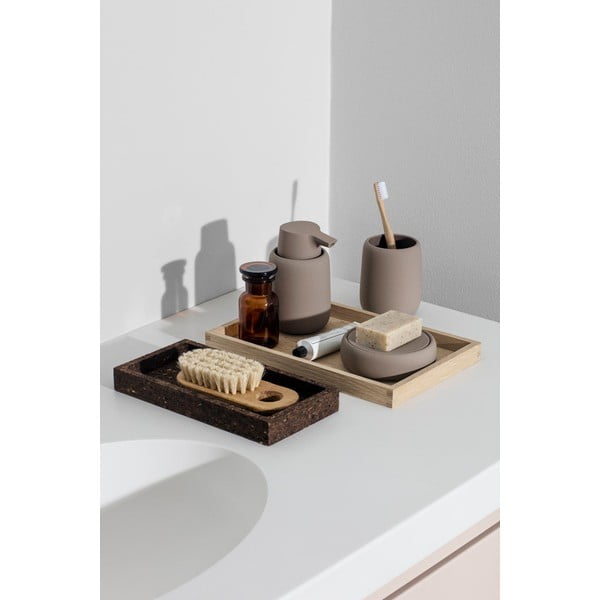 Svetlo rjav keramični organizator za kopalnico - Blomus-image-1