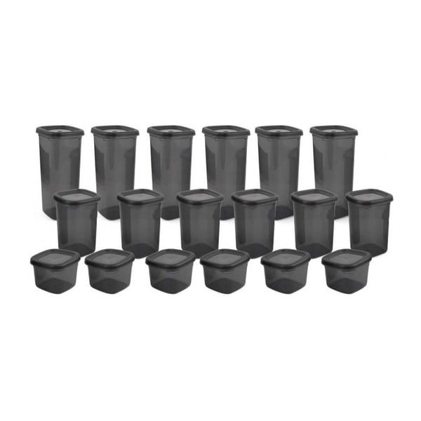 Posode za shranjevanje v kompletu 18 ks živil Fresco – Hermia