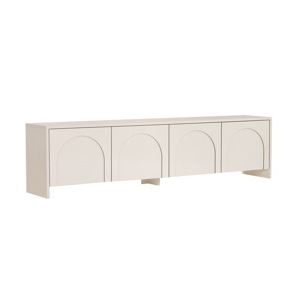 Kremno bela TV omarica 180x45x32 cm Aurelia – Kalune Design