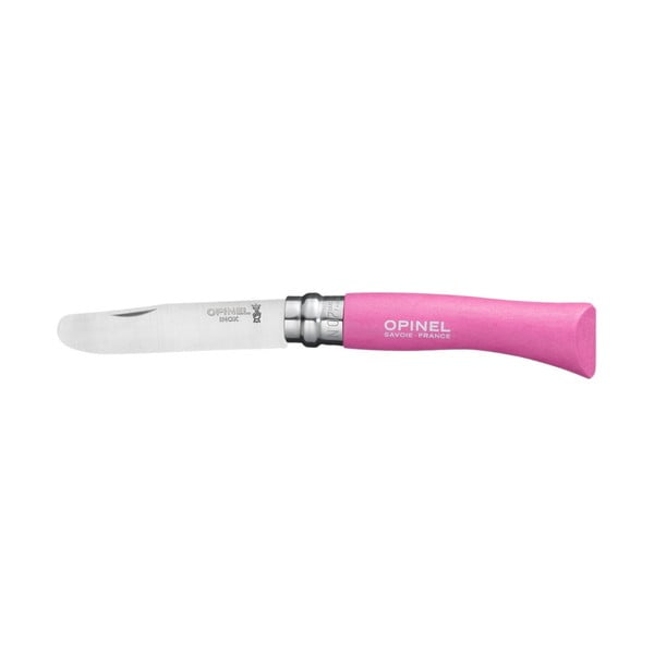 Opinel N°07 Moj prvi otroški nož z rožnatim ročajem