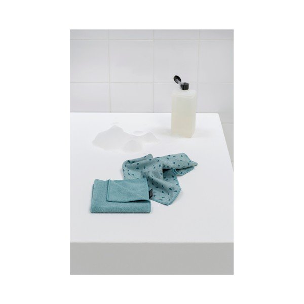 Komplet 2 modrih krp iz mikrovlaken Brabantia Clean-image-1