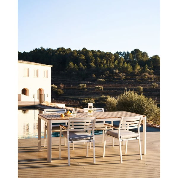 Aluminijasta vrtna miza 90x163 cm Bona – Kave Home-image-1