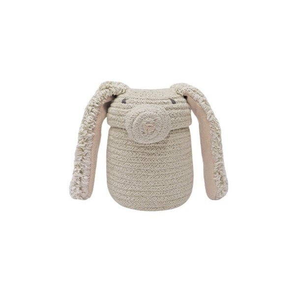 Kremno bela tekstilna otroška škatla za shranjevanje ø 15x15 cm Mini Rita the Rabbit – Lorena Canals