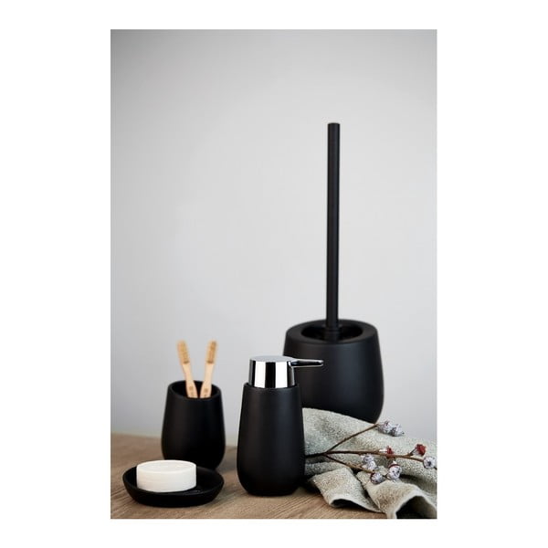 Črna keramična posoda za milo Wenko Badi-image-4
