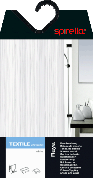 Zavesa za tuš 180x200 cm Raya – Spirella-image-2