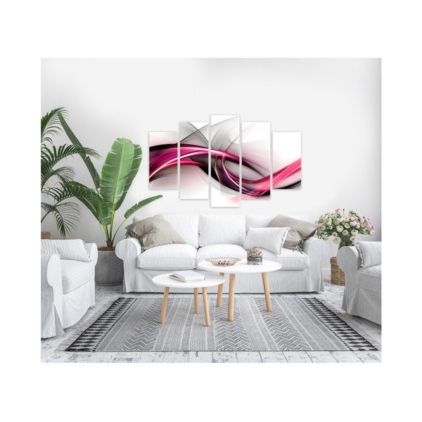 Večdelna slika Styler Abstract Purple, 100 x 150 cm-image-1