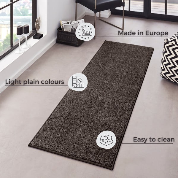 Antracitno siv tekač Hanse Home Pure, 80 x 300 cm-image-4