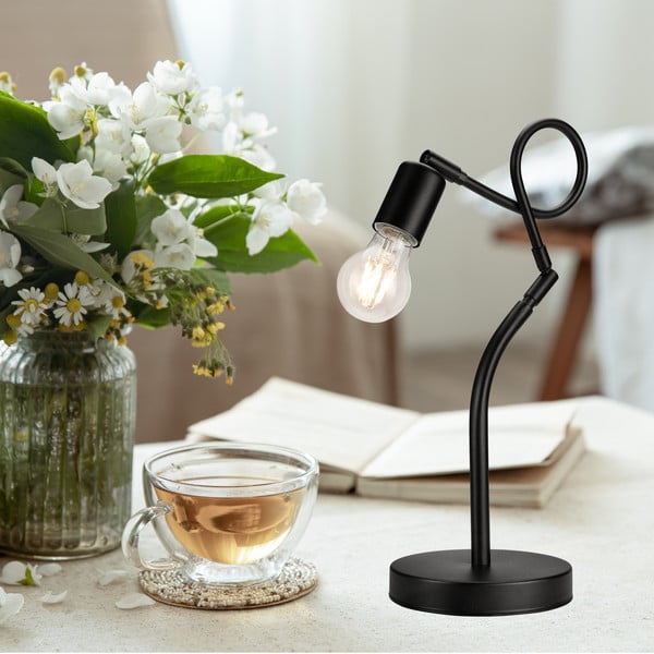 Črna namizna svetilka (višina 42 cm) Harry – LAMKUR-image-3