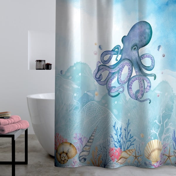 Zavesa za tuš 180x180 cm Octopus – Catherine Lansfield-image-1