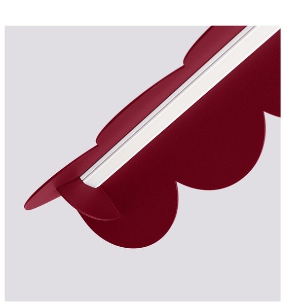 Bordo rdeča aluminijasta LED viseča svetilka BISCUIT – Thoro-image-2