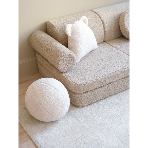 Svetlo rjava otroška sedežna garnitura iz tkanine bouclé 132 cm Settee – Wigiwama-image-4