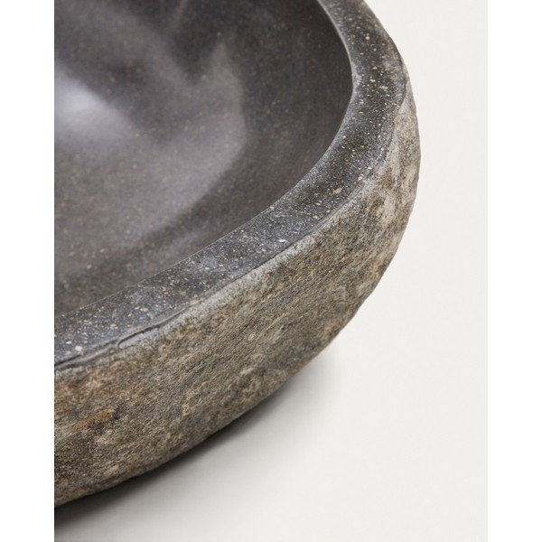 Siv kamnit okrogel umivalnik ø 40 cm Tetsu – Kave Home-image-4