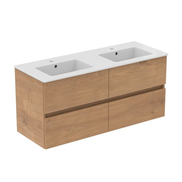 Stenska omarica za pod umivalnik v hrastovem dekorju v naravni barvi 120x55 cm Eurovit+ – Ideal Standard-image-3