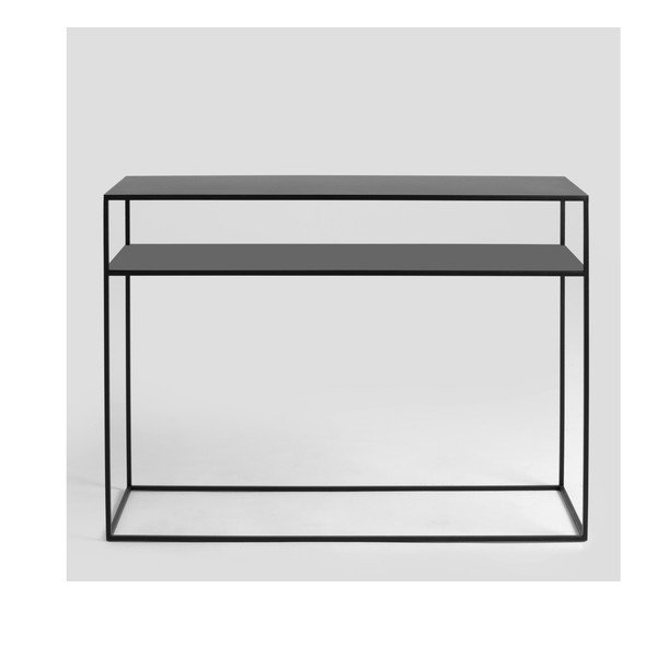 Črna konzolna mizica CustomForm Tensio, 100 x 35 cm-image-1
